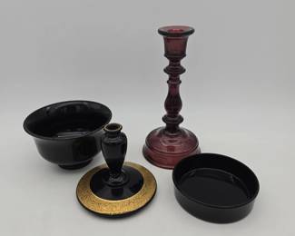 Lot of Amethyst Glass Pieces Lot 16