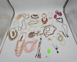 Costume Jewelry w/ Gold Filled Brooch Lot 43