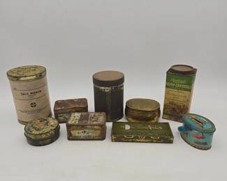 Vintage Tins & Bottles Lot 145