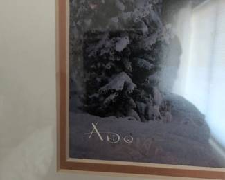 Winter Mountain Landscape Art Print by ADO
