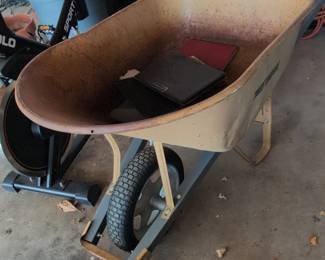Vintage True Temper Metal Wheelbarrow