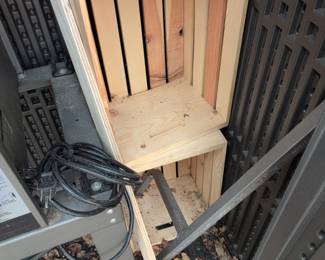 Wooden Crate Storage Unit