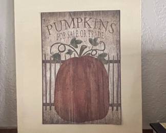 Dona Gelsinger Nativity Scene Wall Art Collection Pumpkin Truck, Farmers Market, Home Cow third image