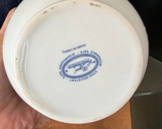 Blue Willow Teacup and Saucer Set fourth image