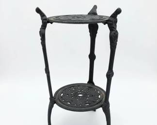 Antique Cast Iron Tier Plant Stand