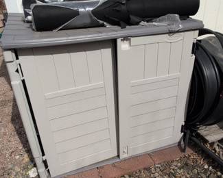 Suncast BMS Horizontal Storage Shed with Two Fabric Rolls