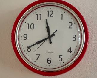 Bernhard Products Retro Red Wall Clock