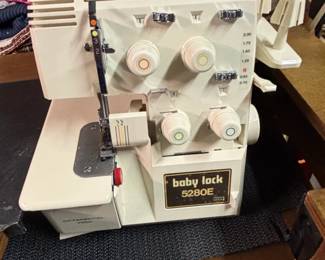 Baby Lock E Serger Sewing Machine with Cabinet