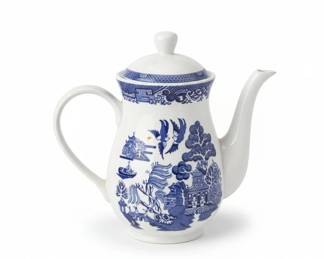 Churchill Blue Willow Coffee Pot