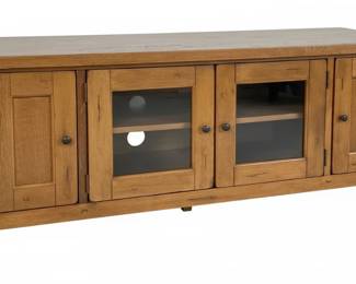 Solid Oak Media Console