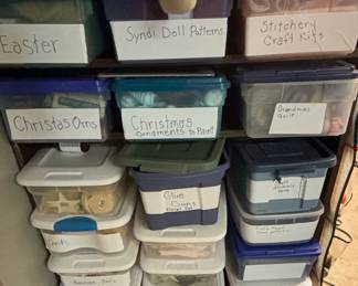 Assorted Craft Supplies and Doll Making Materials