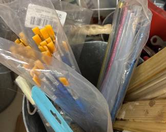 Assorted Art Brushes and Art Supplies fourth image