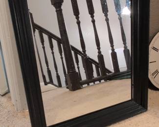 Black Ornate Framed Wall Mirror