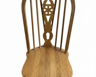 Richardson Brothers Oak Dining Set with Hutch and Bench fourth image