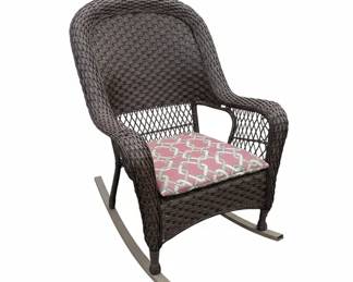 Tortuga Outdoor Sea Pines Wicker Rocking Chair with Cushion