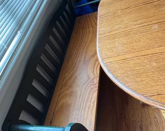 Richardson Brothers Oak Dining Set with Hutch and Bench second image