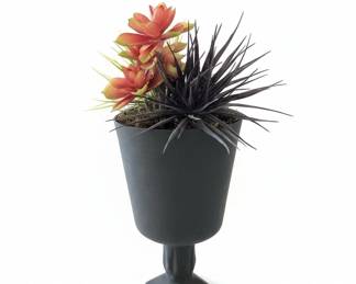 Artificial Succulent Plant in Pedestal Urn Planter