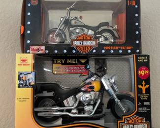 Maisto Scale HarleyDavidson FLSTF Fat Boy Diecast Motorcycle New Bright Mighty Bikes Fat Boy