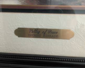 Thomas Kinkade Valley of Peace Limited Edition Art Print with A Prayer for a Little Home Poem third image