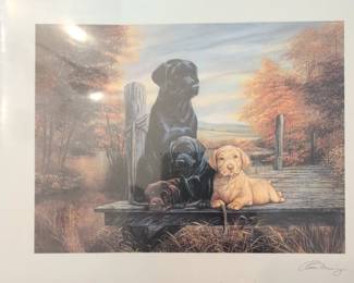 Swimming Lessons Lithograph by Ruane Manning