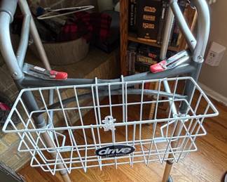Drive Medical Folding Rollator Walker with Carry Basket