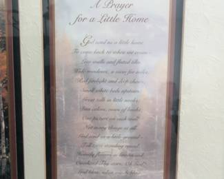 Thomas Kinkade Valley of Peace Limited Edition Art Print with A Prayer for a Little Home Poem