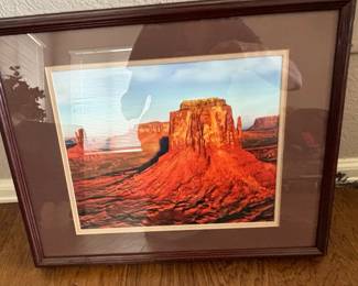 Framed Landscape Photographs Set of Monument Valley Focus third image
