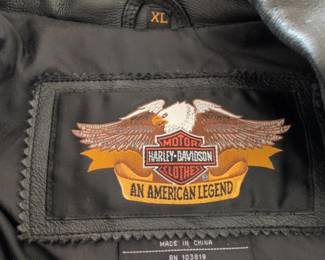 HarleyDavidson An American Legend Leather Motorcycle Jacket