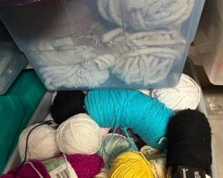 Assorted Yarn and Craft Supplies Bundle