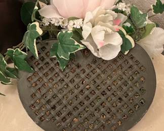 HeartShaped Floral Foam Cage with Artificial Flowers