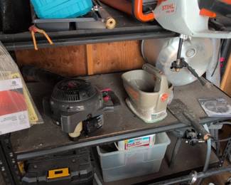 STIHL HSA Hedge Trimmer and Husqvarna Blower