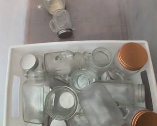 Assorted Glass Jars with Lids