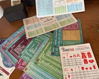 ChefHQ Kitchen Measurement Conversion Charts Cards