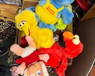Sesame Street Plush Toys Cookie Monster, Big Bird, Elmo