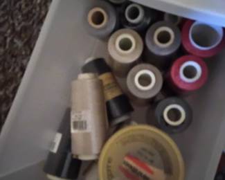 Sewing notions fill a bag $5.00