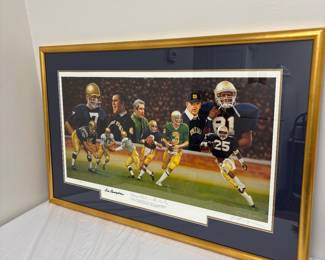 Signed print Notre Dame 
