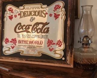 Vintage Coca Cola Mirror 