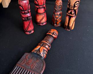 Tiki Tribal Statues