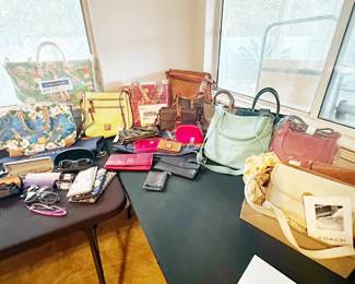 Name-brand Purses (Dooney & Bourke, Coach, etc.)