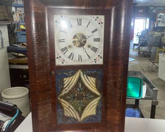 Antique mahogany empire clock antebellum from Savannah, Georgia