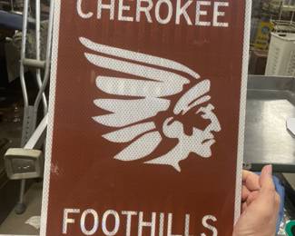 Indian reservation roadside sign