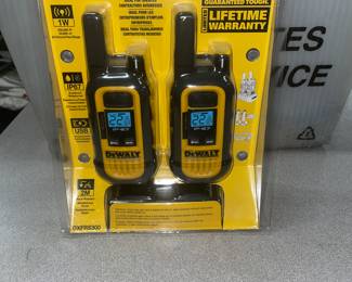 Pair of brand new DeWalt walkie-talkies