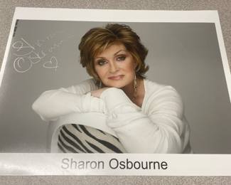 Autographed Sharon Osborne