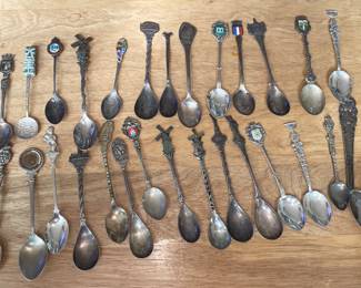 Sterling/90%/80% silver spoons