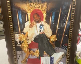 Autographed and certified PSA Snoop Dogg