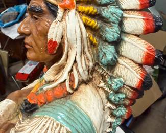 These are really neat chalk wear native statues