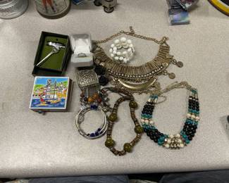 Costume jewelry, Scottish kilt pin, Greek match box