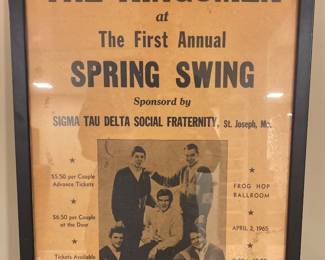 Vintage framed St. Joseph event poster