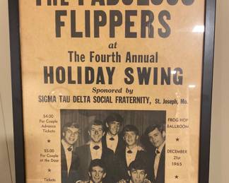 Vintage framed St. Joseph event poster