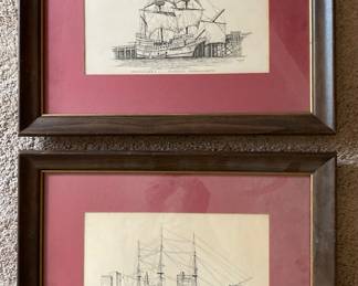 Pr. of ship prints